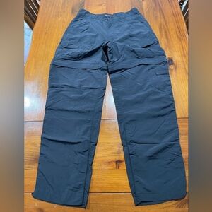 Royal Robbins Women's Black Convertible Cargo Hiking‎ Camping Pants Size 12